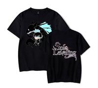 Garçon Fille Solo Leveling T-Shirts à Manches Courtes Sung Jin-Woo Été Shirt Hip Hop Tee