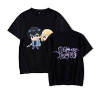 Garçon Fille Solo Leveling T-Shirts à Manches Courtes Sung Jin-Woo Été Shirt Hip Hop Tee