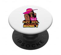 Garçon, Je gagne Mon Propre Argent, compétences, mélanine, Femme, sœur PopSockets PopGrip Adhésif