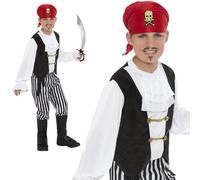 Garçon Pirate Déguisement Flibustière Capitaine Monde Livre Day Semaine Âge 4-12