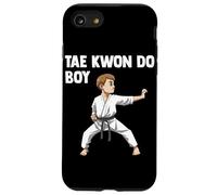 Garçon Pratiquant Le Taekwondo Arts Martiaux Combattant De Coque pour iPhone SE (2020) / 7/8