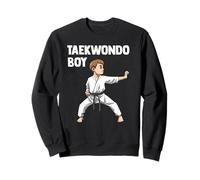 Garçon Pratiquant Le Taekwondo Arts Martiaux Combattant De Sweatshirt