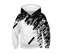 Garçon Pull Enfants Dessin animé à Capuche Sweats Imprimer Adolescent 3D Hauts Fille avec Poche garçons Hauts Sweatshirt Garçons sans Capuche Petit