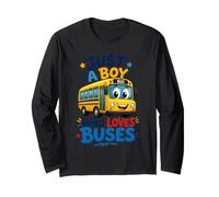 Garçon Qui Aime Les Bus - Amant de Bus Manche Longue