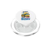 Garçon Qui Aime Les Bus - Amant de Bus PopSockets PopGrip pour MagSafe