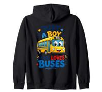 Garçon Qui Aime Les Bus - Amant de Bus Sweat à Capuche