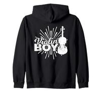 Garçon Qui Joue du Violon Passionné de Violon Violoncelle Sweat à Capuche
