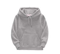 Garçon Sweat à Capuche - Manches Longues T-Shirts Sport Sweat Zippé Veste de Survêtement Casual Haut Zip Hooded Sweatshirt Top Hiver Chaud Chic Pas Cher pour Enfants et Filles de 5 à 13 Ans