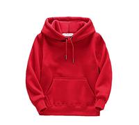 Garçon Sweats Capuche Sweat Unisexe en Coton Printemps Automne Couleur Uni Manteau Fashion Large Confortable Tenue Hip hop Streetwear pour Enfants