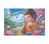 Garçon Tribal dans Le Champ de Fleurs 1000 Pieces Casse-tête Adulte en Carton Rigide sans Déformation Jeu De Société Famille Très Difficile Cadeau Noël Qualité Premium Pas Cher 1000 PCS