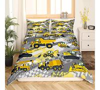Garçons Bande Dessinée Voiture Literie Enfants Véhicules De Construction Housse De Couette Ensemble Machines Camion Literie Ensemble 200x200cm Chantier De Construction Voitures Couverture 3 pièces