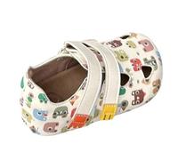 Garçons Blanc Beau Cute Open Toe Dress Sandals Summer Shoes Shoes Adjustable Girl Sandals Garçons Transparent Bout Métallique Chaussons (White, 25 Toddler)