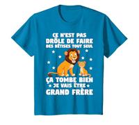 Garçons Ça Tombe Bien Je Vais Être Grand Frère Lion T-Shirt