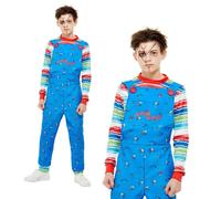 Garçons Chucky Déguisement Enfant Jeu sous Licence Salopette Halloween