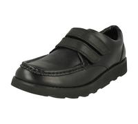 Garçons Clarks Crochet et Boucle Fermeture Smart École Chaussures Couronne Tate