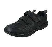 Garçons Clarks Cuir Crochet et Boucle Smart École Décontracté Chaussures -