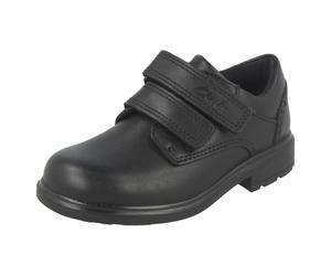 'Garçons Clarks' Habillé Double Bandoulière École Chaussures - Remi Allure