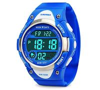 garçons Digital, Montres Enfants Montre de Sport avec Alarme, extérieur, étanche à 50 m pour Enfant électronique Poignet Montres Chronomètre pour Adolescents garçons - Bleu par VDSOW