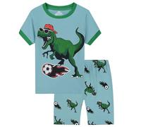 Garçons Ensembles de Pyjama Court en Coton Pyjamas Manches Longues Biologique Doux Vêtements Maison Ensemble Nuit Automne Printemps 2-9 Ans
