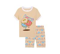 Garçons Ensembles de Pyjama Enfants et Jeunes Hauts Pantalon uni Assorti Ensemble Plage T Shirt Enfant Vêtements Nuit Ado pour 2-10 Ans