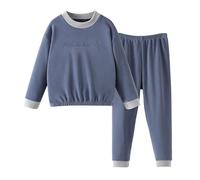 Garçons Ensembles de Pyjama Hiver Manches Longues, Doux et Confortable Vêtement de Nuit Tenue de Maison Respirant Quotidien Automne Hiver Ensemble de Vêtements d'intérieur