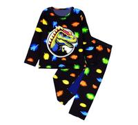 Garçons Ensembles de Pyjama Tenues Ensemble 2 pièces Coton Doux Confortable Vêtements Détente Unisexe et Longues Hauts Pantalon Mignonne Dinosaure Tracteur Enfants Jeunes