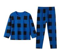 Garçons Ensembles de Pyjama Tenues Ensemble 2 pièces Coton Pyjamas pour Enfants Garçon Manches Longues en Doux T Shirt Tops et Pjs Shorts Mignonne Dinosaure Tracteur Four Seasons