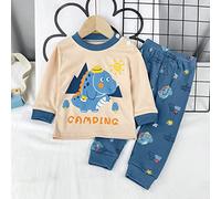 Garçons Ensembles de Pyjama Tenues Ensemble 2 pièces Coton Vêtement d'intérieur Maison Kawaii d'été T Shirt Tops et Pjs Shorts Mignonne Dinosaure Tracteur vêtements Nuit
