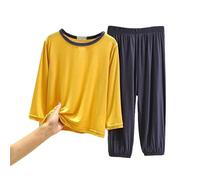 Garçons Ensembles de Pyjama Vêtement Nuit Enfant Manches Longues Ensemble Pyjamas Coton Biologique Doux Hauts et Pantalon Mignonne Dinosaure Tracteur Four Seasons Enfants