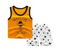 Garçons Filles À Manches Courtes Lettre Tops T-shirt Shorts 2PCS Ensembles Tenues Pour Enfants Vêtements Outwear Nouveau Ensemble De Réservoir Pour Enfants Pour L'été Combi Pantalon Garçons Soirée