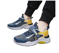 Garçons Filles Chaussures Enfants Tennis Athlétique Course À Pied Légères pour Petit/Enfant Chaussettes Antidérapantes pour Chiens Chausson Chaussette Chaussettes Pelucheuses (Yellow, 33.5 Big Kids)
