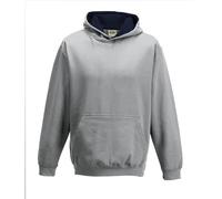 Garçons Filles Enfants Contraste Capuche Deux Ton Sweat Capuche Pull