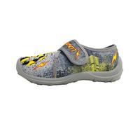 Garçons Fischer Markenschuhe Chausson Textile Glissement/ouvert Plat - gris/coloré 669 35