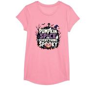 Garçons Halloween Citrouille Spice and Everything Spooky T-Shirt, Fille, Rose, S