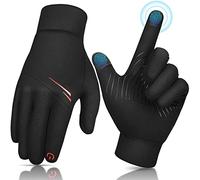 Garçons Hiver Courir Thermique Gants - Filles Écran Tactile Noir Gants pour Vélo Golf Rugby Football Enfants Entraînement En Plein Air Antidérapant Chaud pour Sport Cyclisme Équitation Ski Âgé 4 - 6