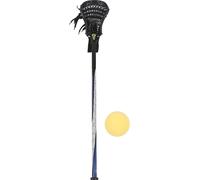 Garçons Lacrosse Stick Set complet 30 pouces avec balle Non Falling Tail Cap Outdoor Sports Player Equipment Black Mesh