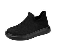 Garçons Maille léger Respirant Mode Chaussures décontractées Baskets sans Lacet Chaussures de Sport en Plein air Chaussettes Blanches pour Nouveau-né