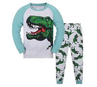 Garçons Plus âgés Noël Pyjamas Dinosaure vêtements de Nuit vêtements de Nuit à Manches Longues PJ Ensembles de Pyjama pour Les Enfants en Bas âge 8-9 Ans 9T Action de grâces Noël Cadeaux