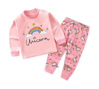 Garçons Pyjamas À Manches Longues, Ensemble 2 pièces garçon Confortable décontracté vêtements détente Tout-Petits Enfants 2 à 8 Ans Tissu Doux Maison Quotidien col Rond élastique