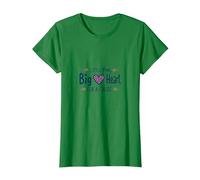 Garçons Sensibilisation au Cancer du Sein Little Man Big Heart Cause T-Shirt, Femme, Vert Kelly, S
