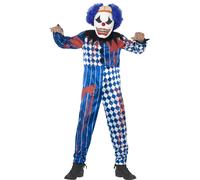Garçons Zombie Scary Clown Déguisement Bouffon Du Roi Halloween Horreur Neuf