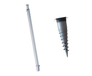 GARD&ROCK - Équipement de jardin - Kit Mat voile d'ombrage + base d'ancrage