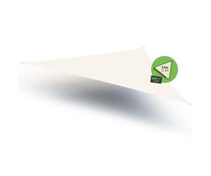 GARD&ROCK - Voile d'ombrage Austral' HDPE 220g Microperforé, Je me protège du Soleil Tout en décorant Mon Jardin! (Ivoire, Triangle 3.6 * 3.6 * 3.6m)