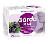 Garda MAX Pastilles à la mousse d'Islande, Cassis - 24 pastilles