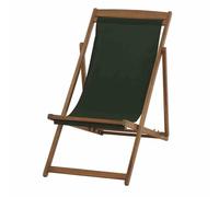 GARDAMO Aviro chaise longue de plage huilée, housse en vert