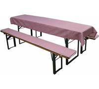 GARDAMO Coussins pour ensemble de chapiteau 3pcs, rouge-blancá L33101