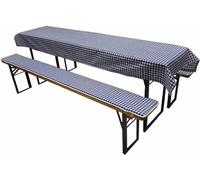GARDAMO Matelas pour ensemble de chapiteau 3pcs, bleu-blanc L33100