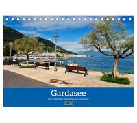 Gardasee - Die schönsten Momente am Gardasee (Tischkalender 2026 DIN A5 quer), CALVENDO Monatskalender: Der Gardasee ist immer eine Reise wert.