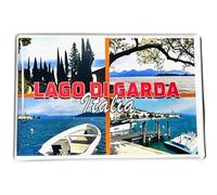 Gardasee Magnet Lac de Garde Souvenir Italie Aimant de réfrigérateur Lac de Garde Article cadeau Lago di Garda Magnet 241223