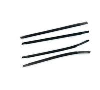 Garde-Bord Portière Voiture Bande D'étanchéité Pour IX35 Pour Tucson LM 2e Protecteur 4 Extérieurs Verre Fenêtre Noir Ou Chromé Caoutchouc(Black outside)